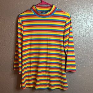 Ribbed Rainbow Top
